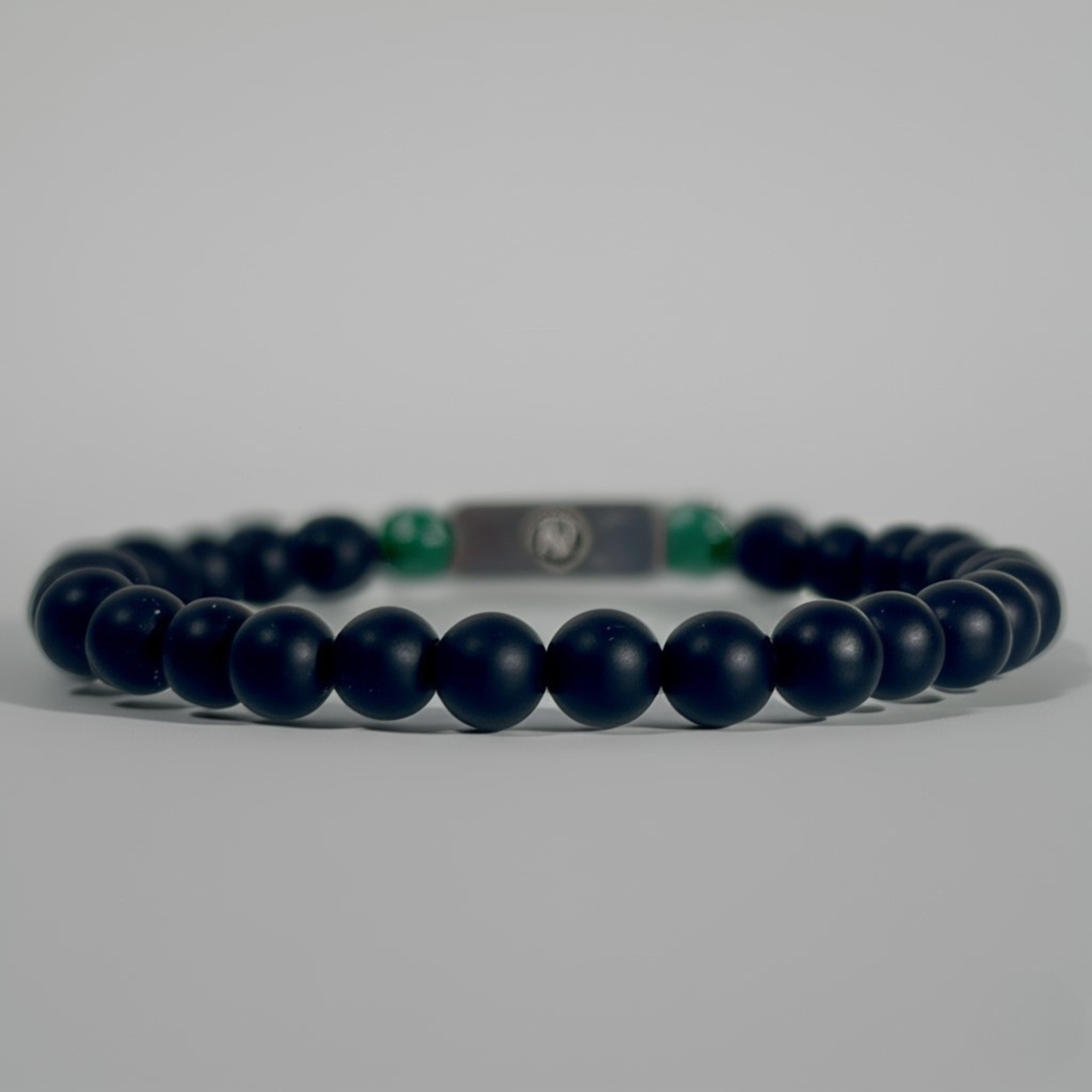Malachite Beaded Bracelet I 6mm Onyx - Arvuzi