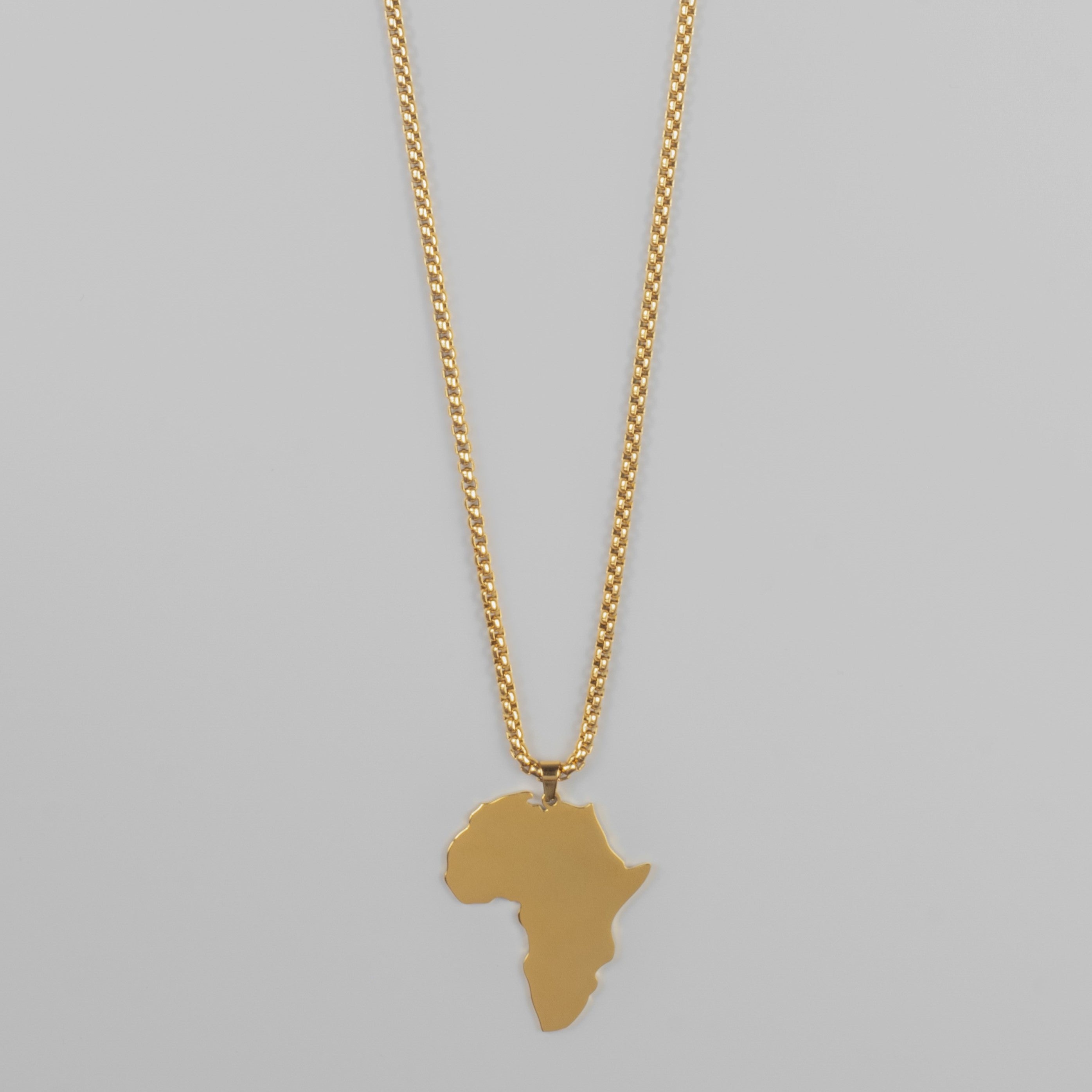 AFRICA PENDANT - GOLD - Arvuzi