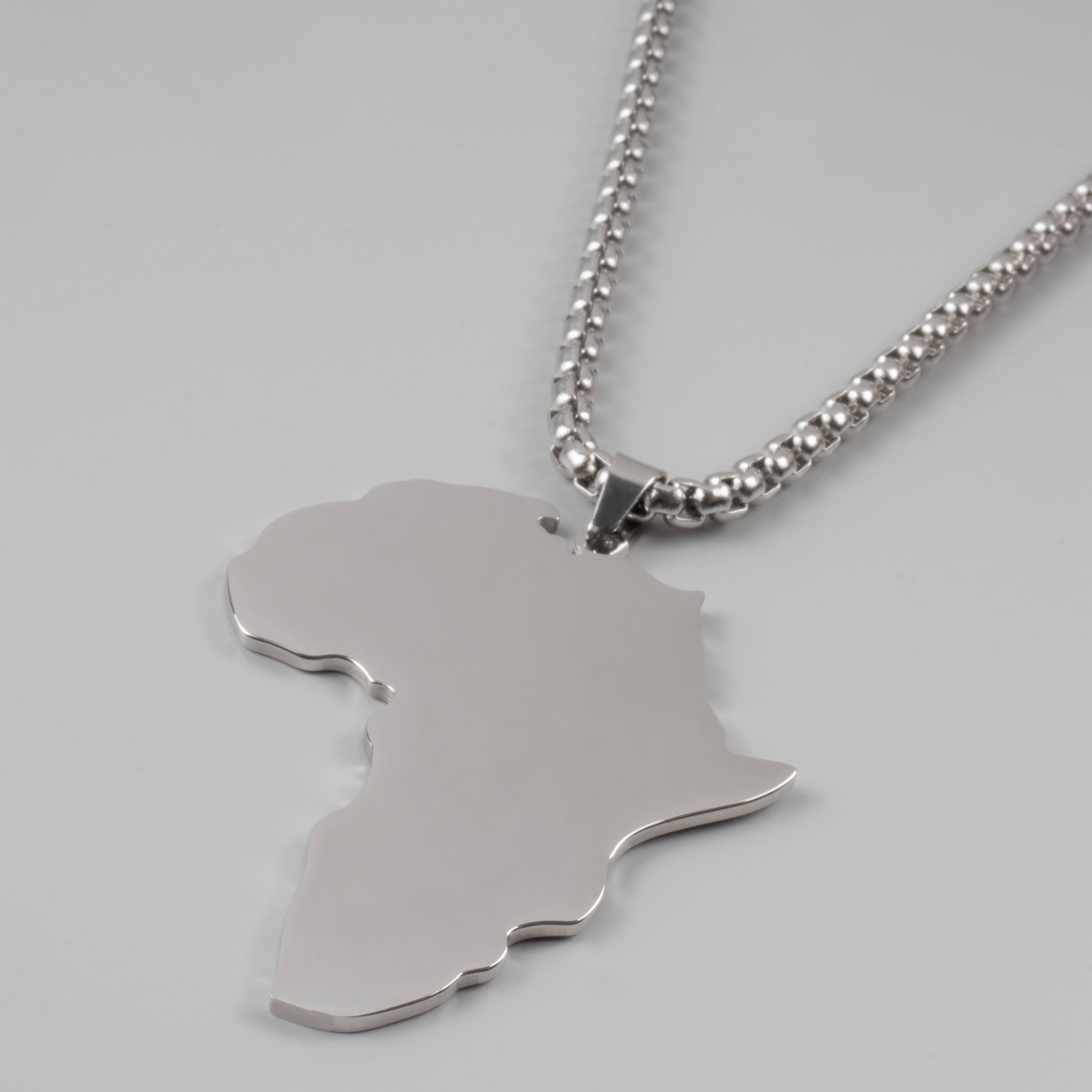 AFRICA PENDANT - SILVER - Arvuzi