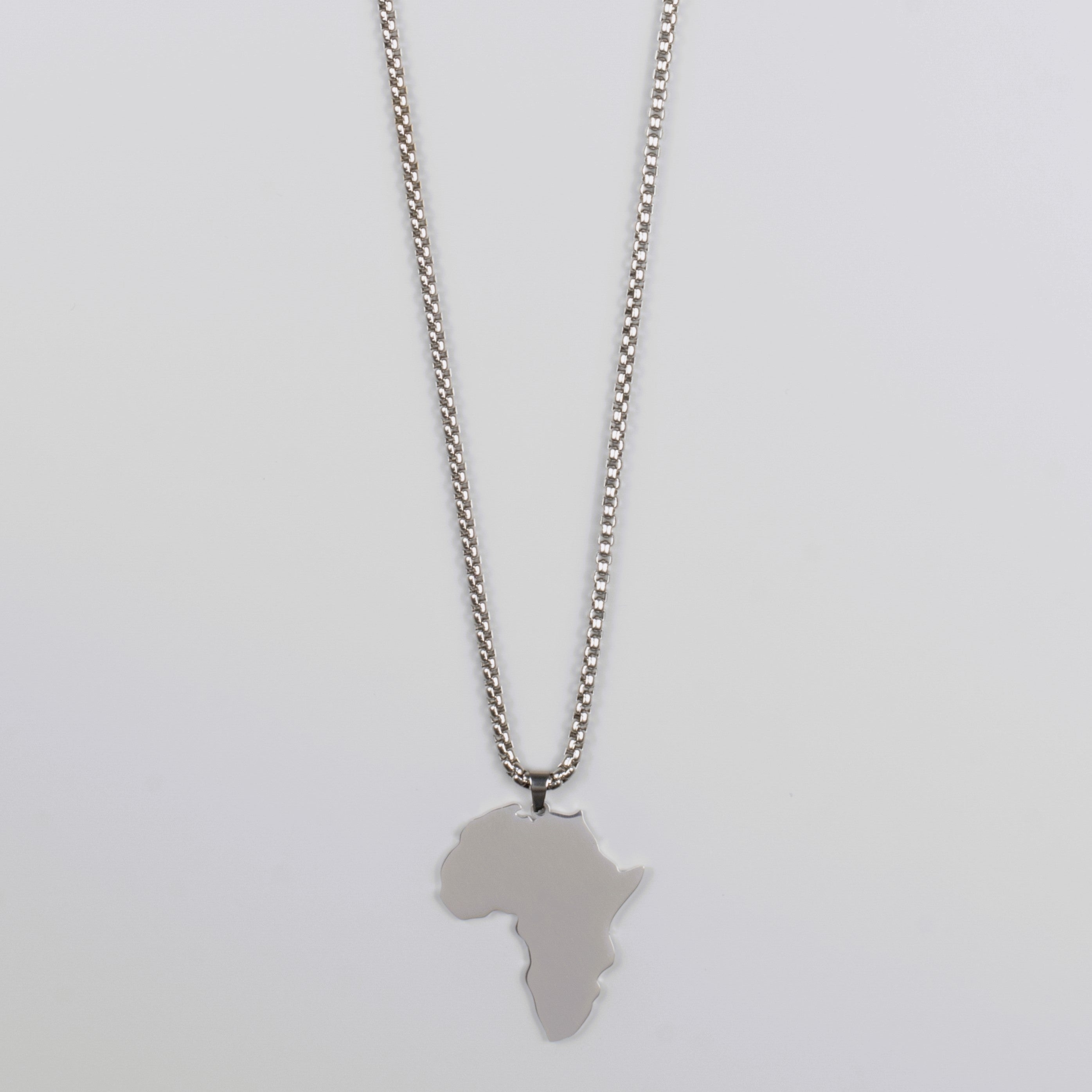 AFRICA PENDANT - SILVER - Arvuzi