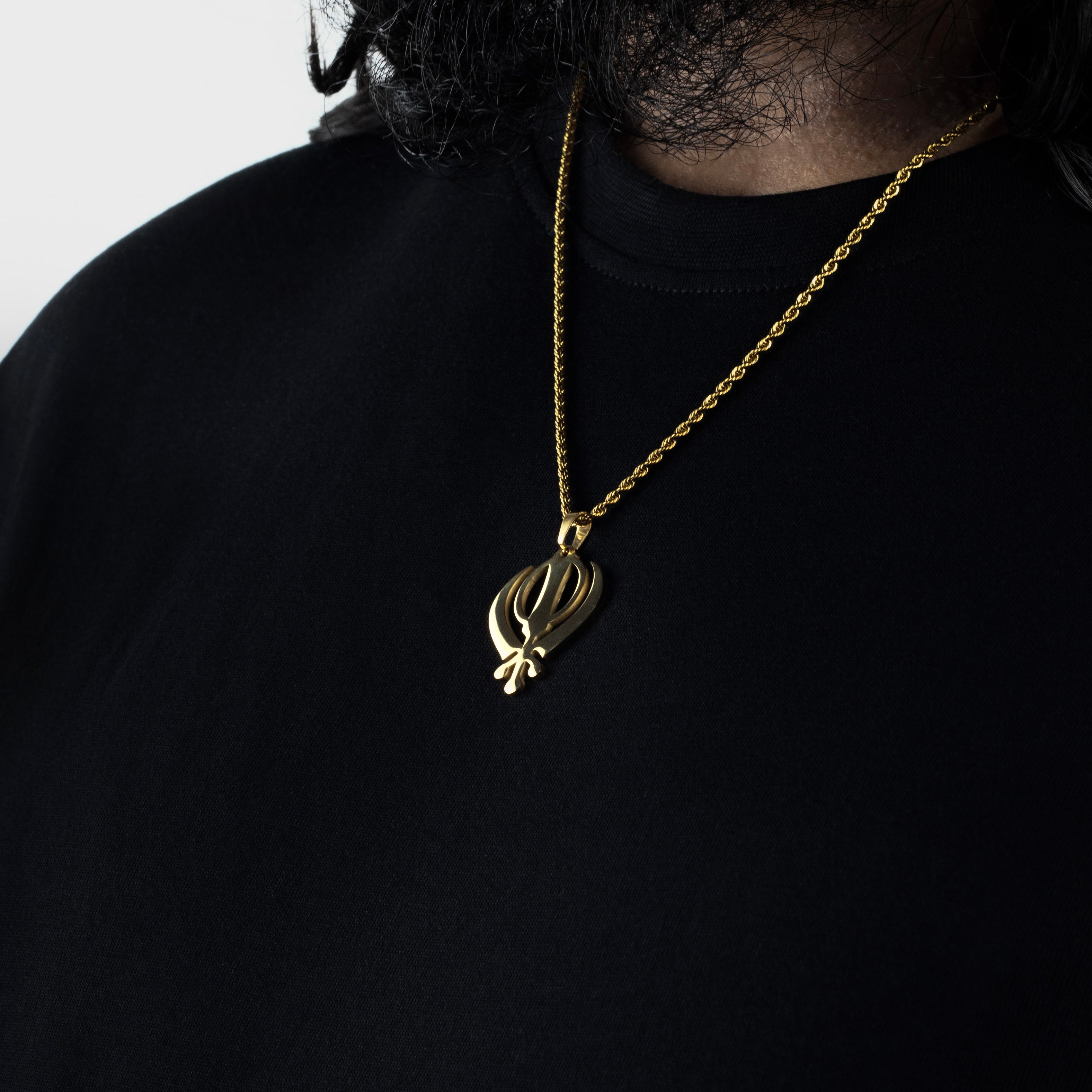 KHANDA PENDANT - GOLD - Arvuzi