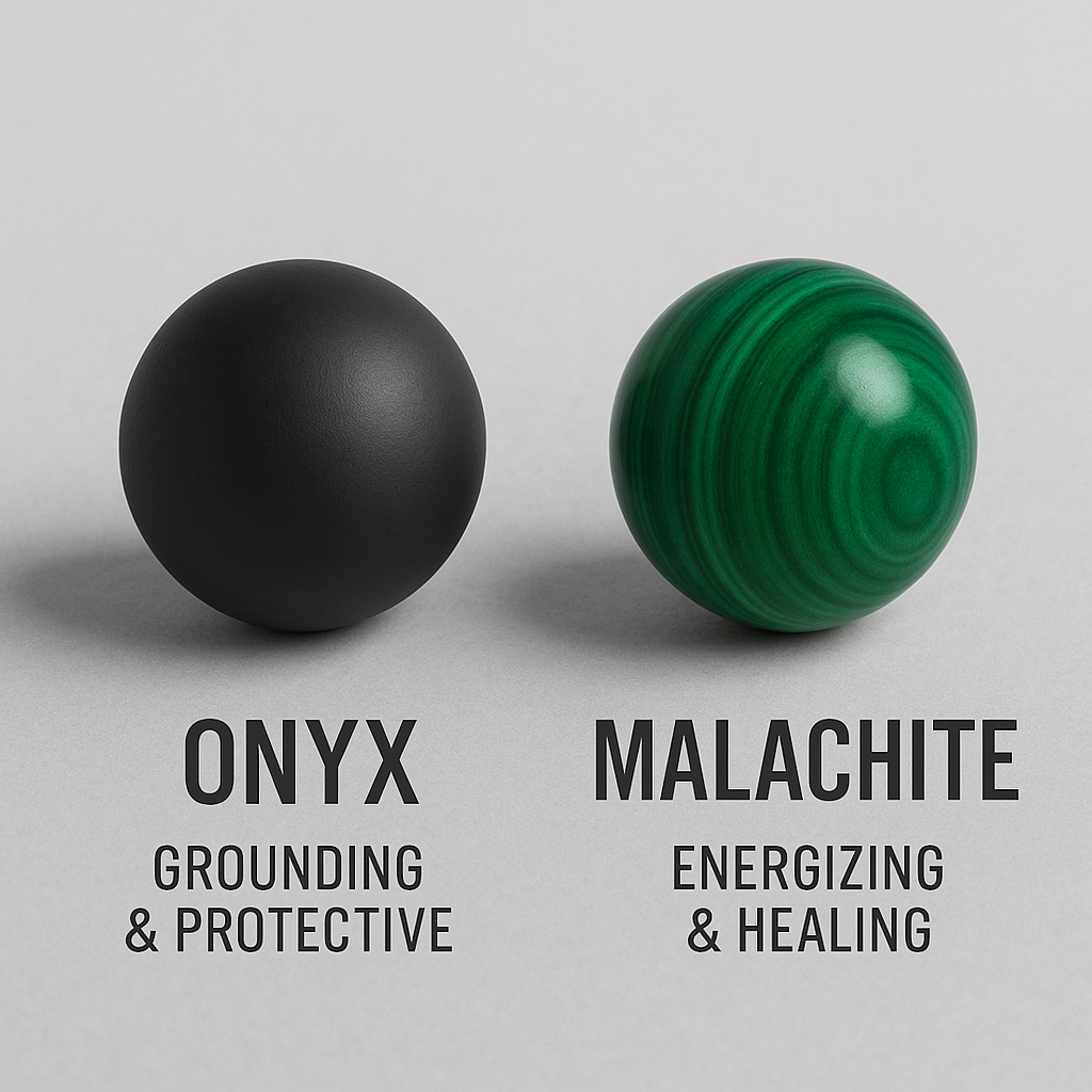 Onyx Valor – Malachite & Steel Beaded Bracelet | 6mm - Arvuzi
