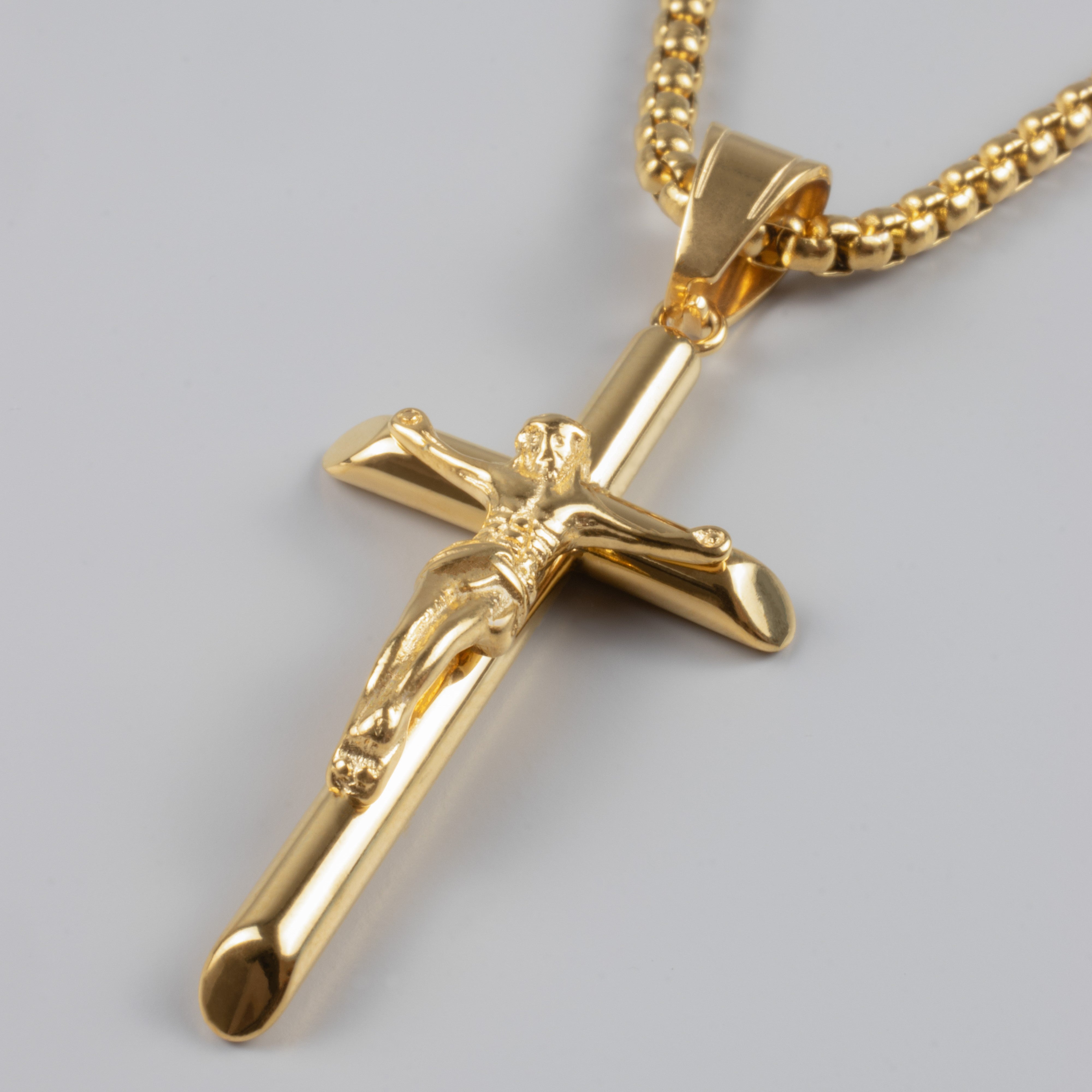 CROSS PENDANT - GOLD - Arvuzi