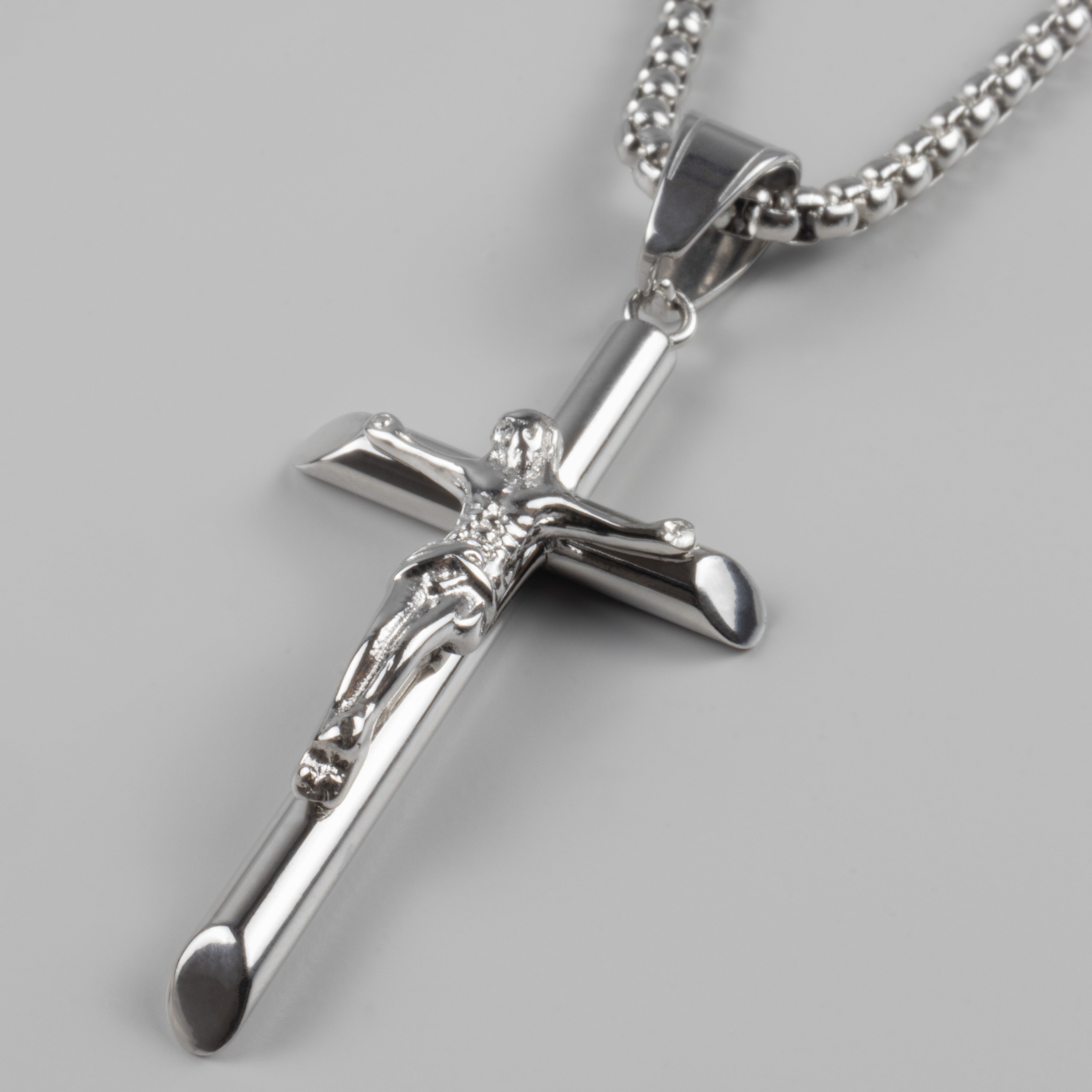 CROSS PENDANT - SILVER - Arvuzi