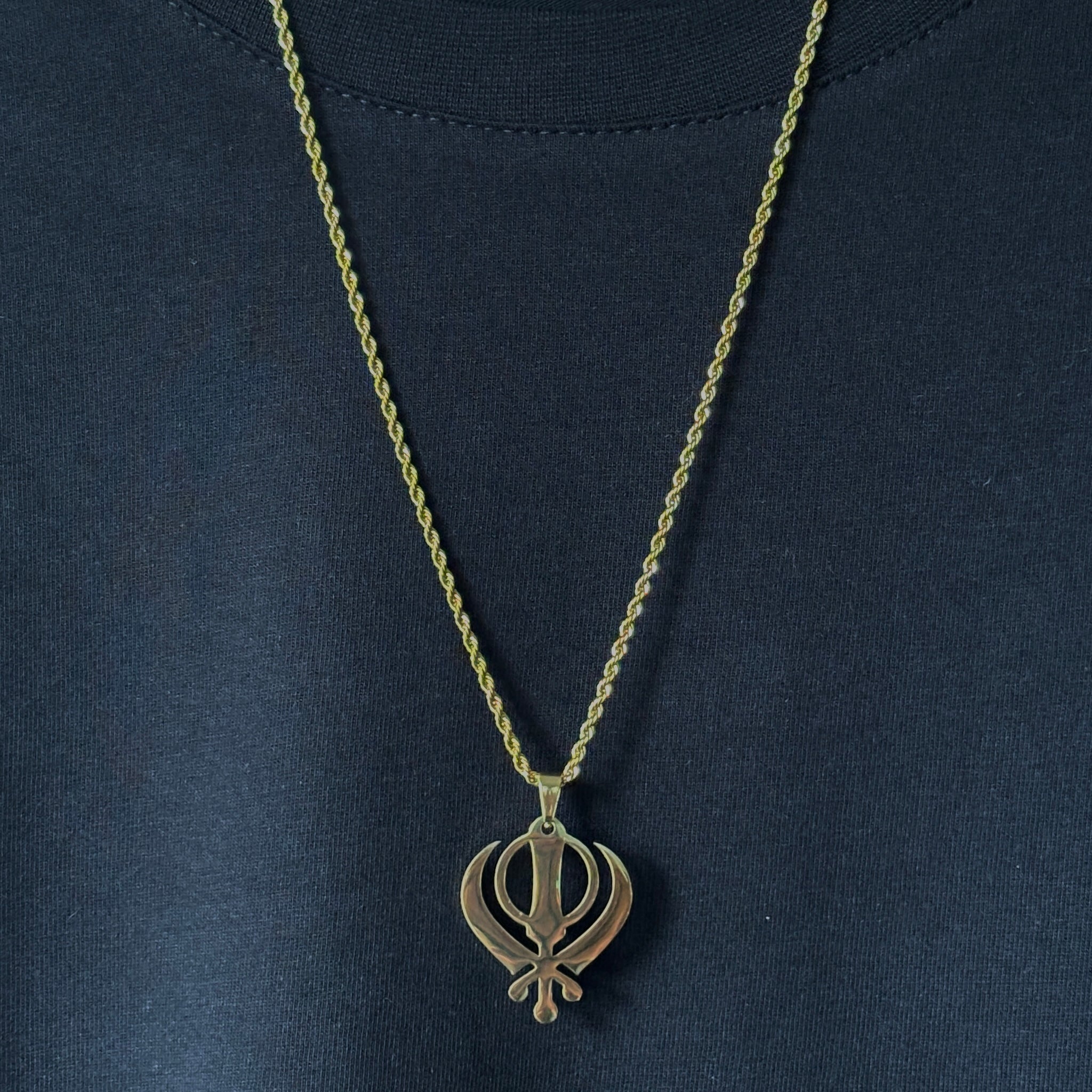 KHANDA PENDANT - GOLD - Arvuzi