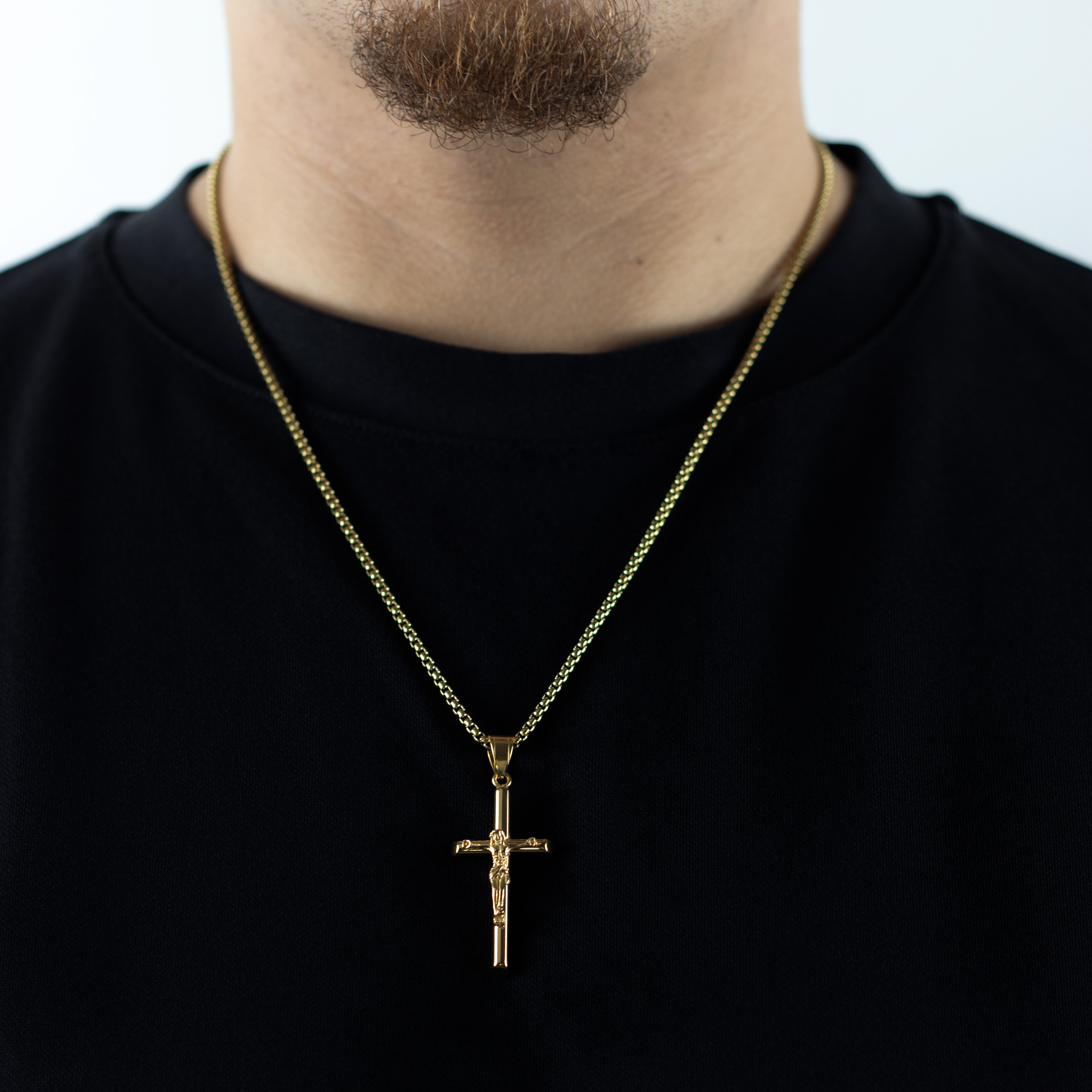 CROSS PENDANT - GOLD - Arvuzi
