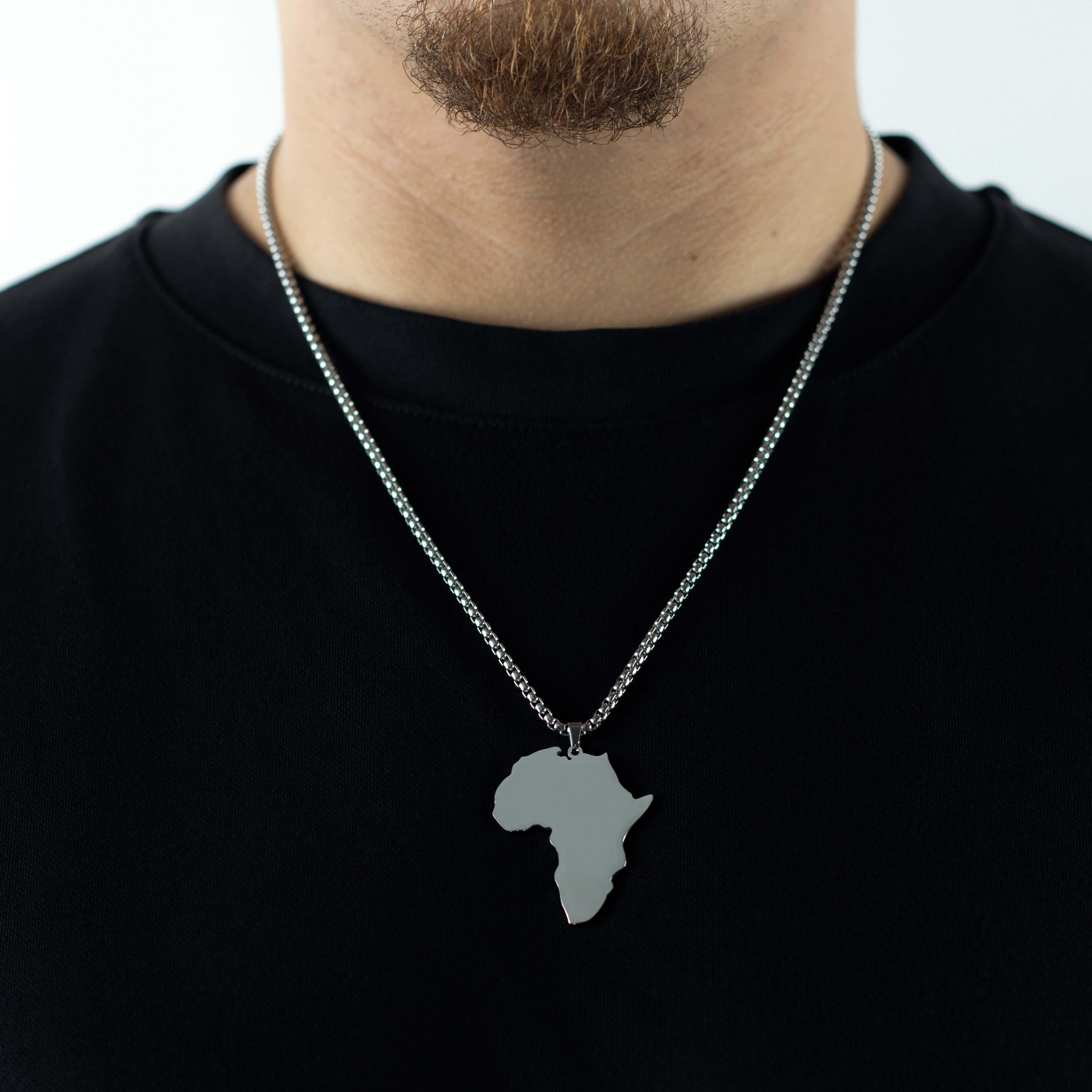 AFRICA PENDANT - SILVER - Arvuzi