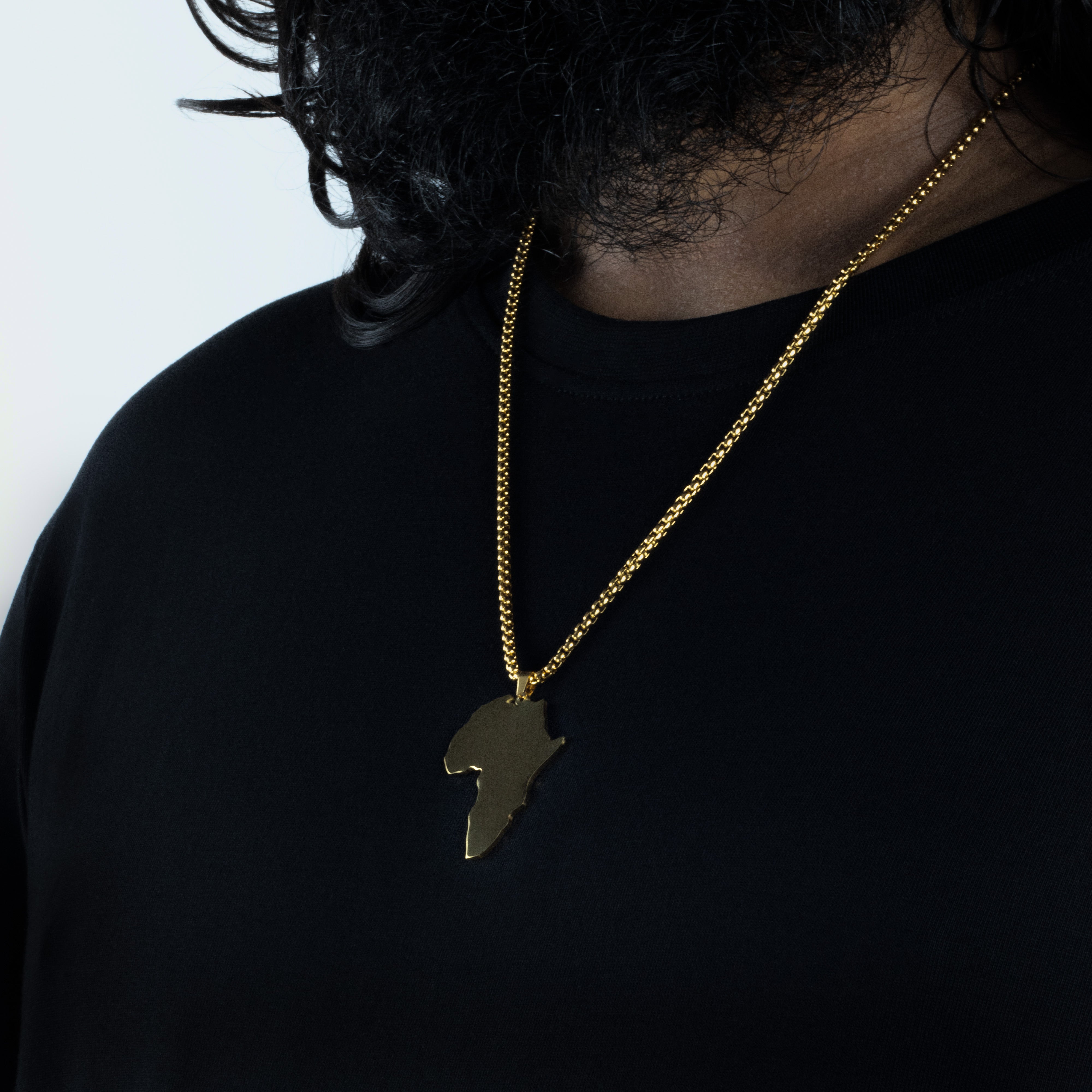 AFRICA PENDANT - GOLD - Arvuzi