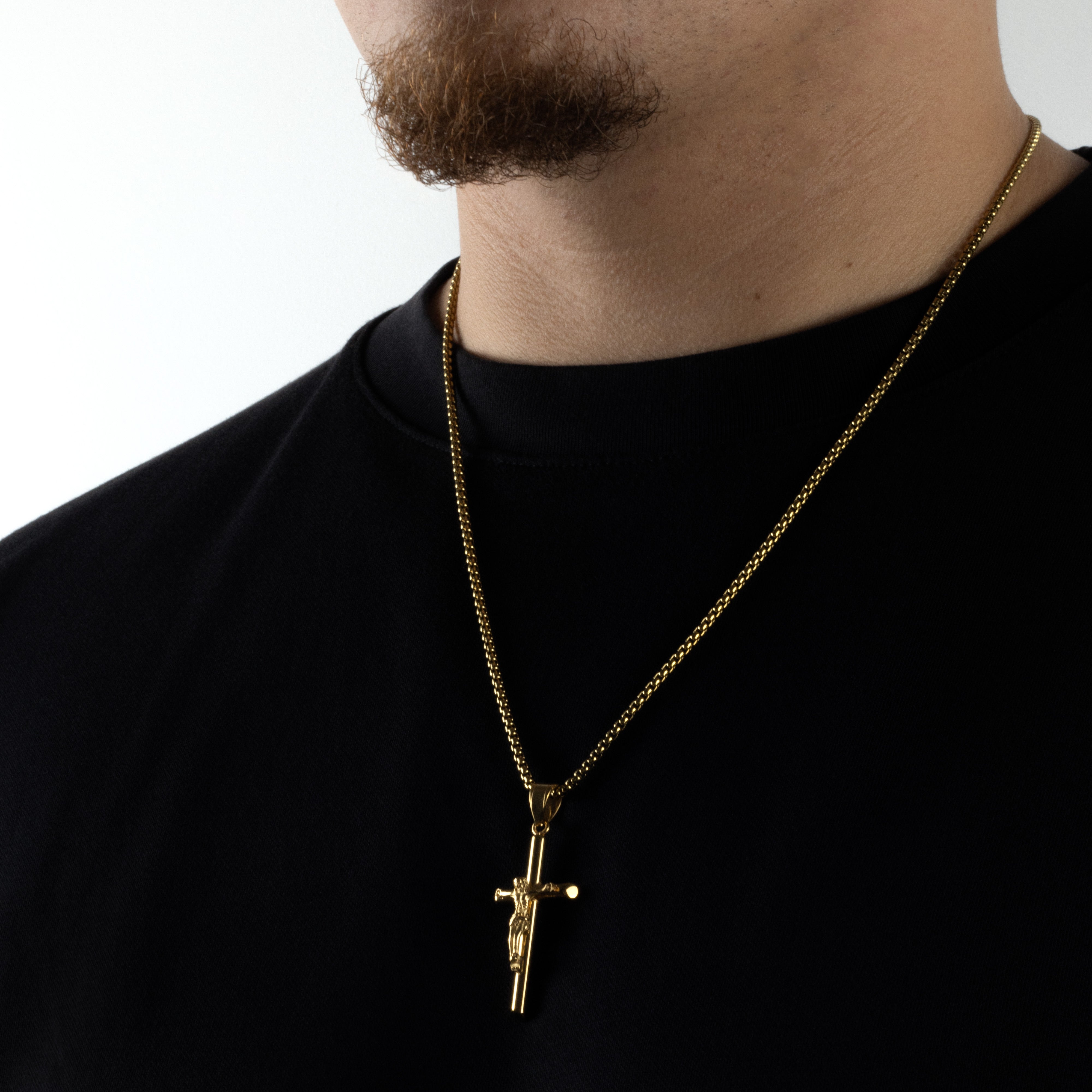 CROSS PENDANT - GOLD - Arvuzi