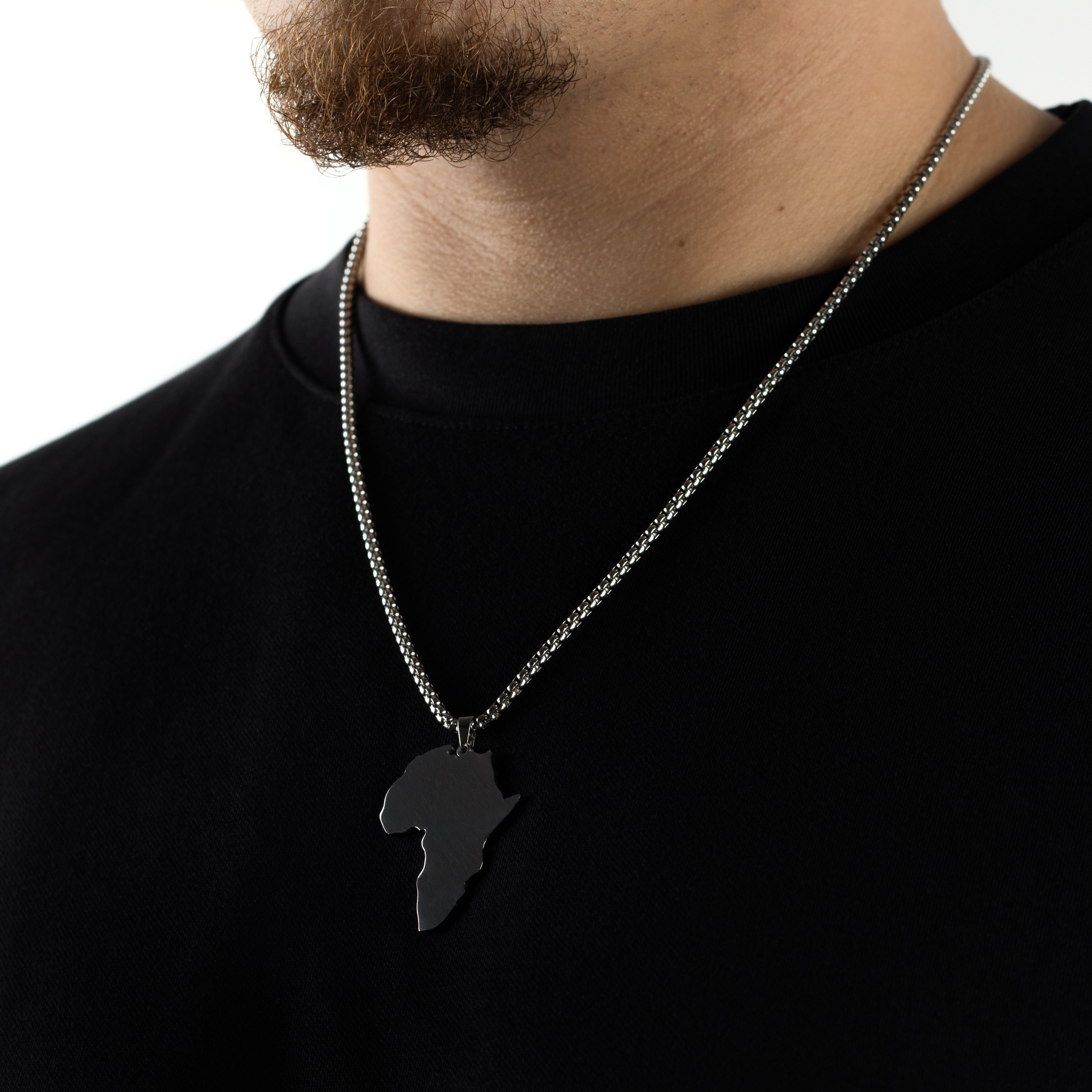 AFRICA PENDANT - SILVER - Arvuzi