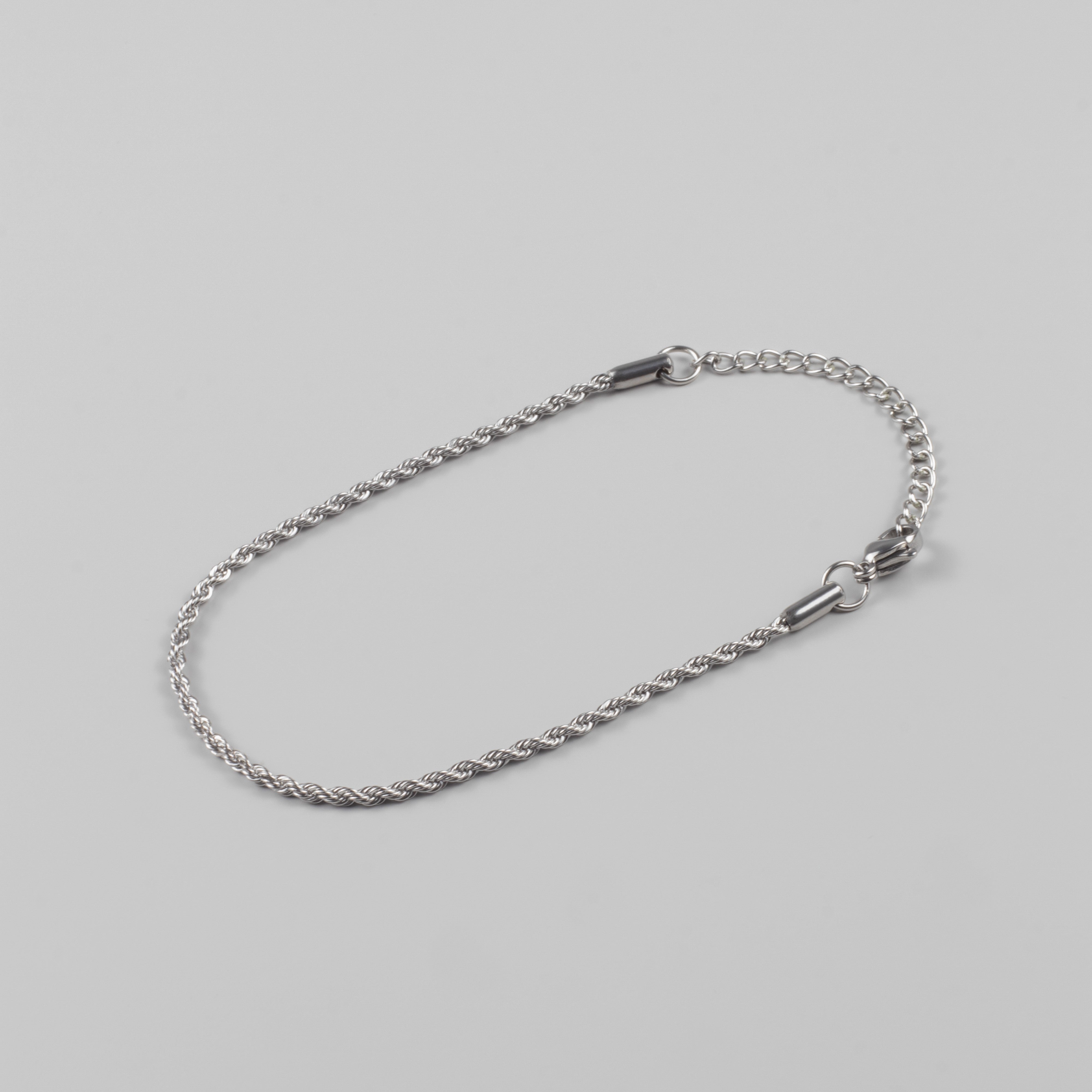 ROPE BRACELET - SILVER - Arvuzi