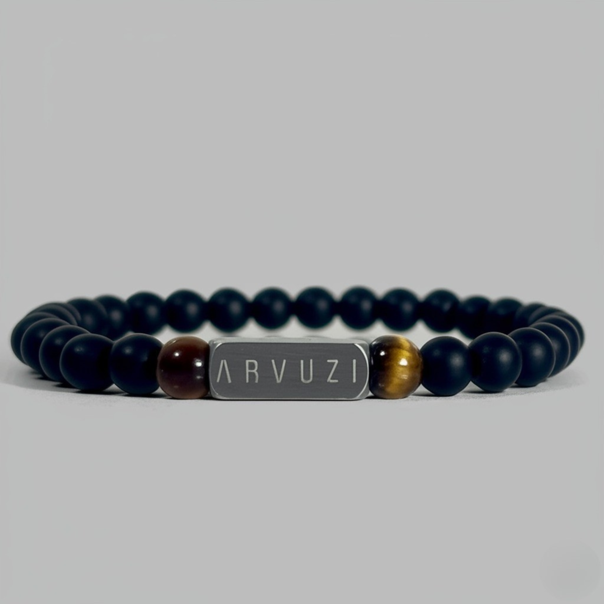 Malachite Beaded Bracelet I 6mm Onyx - Arvuzi