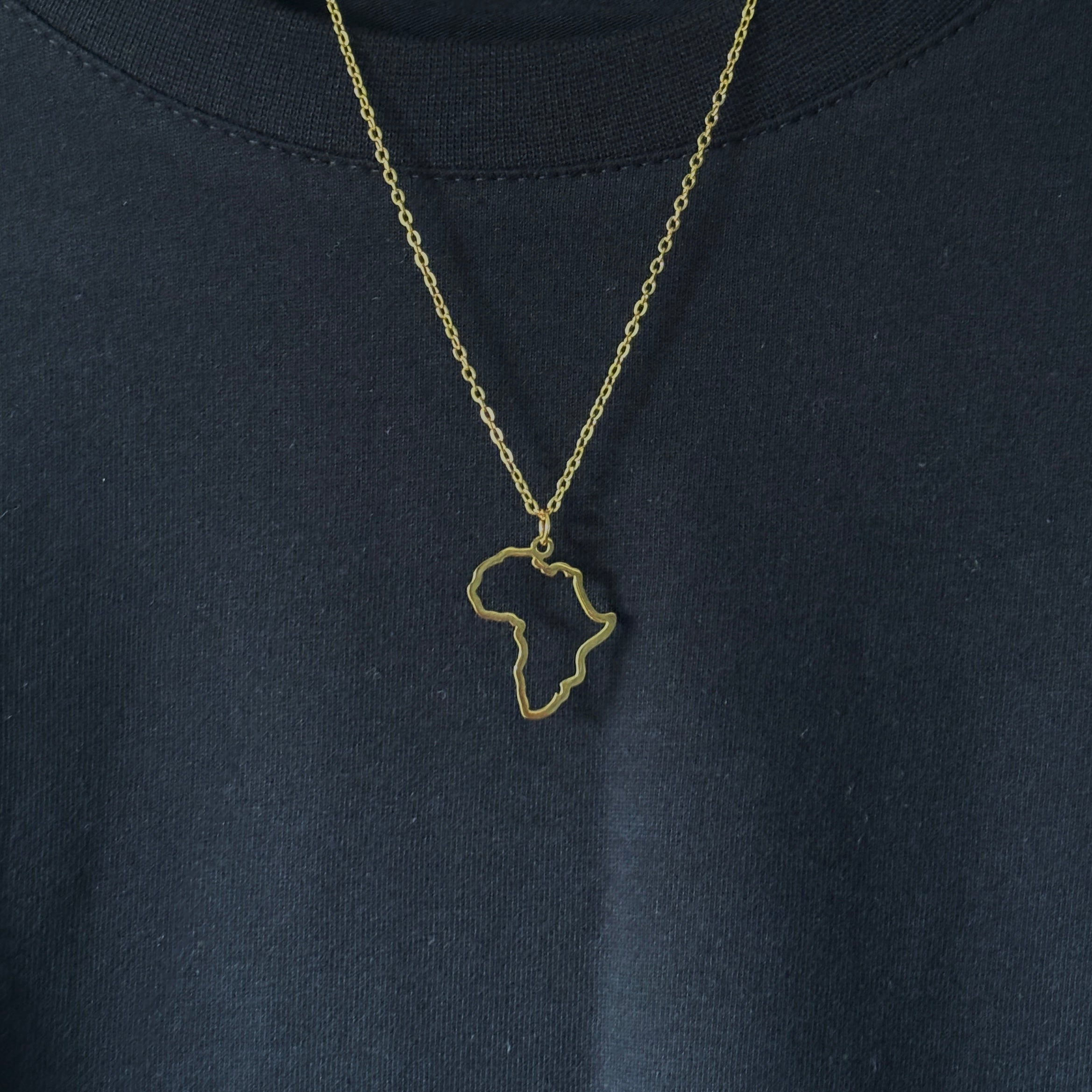 AFRICA MINIMAL PENDANT - GOLD