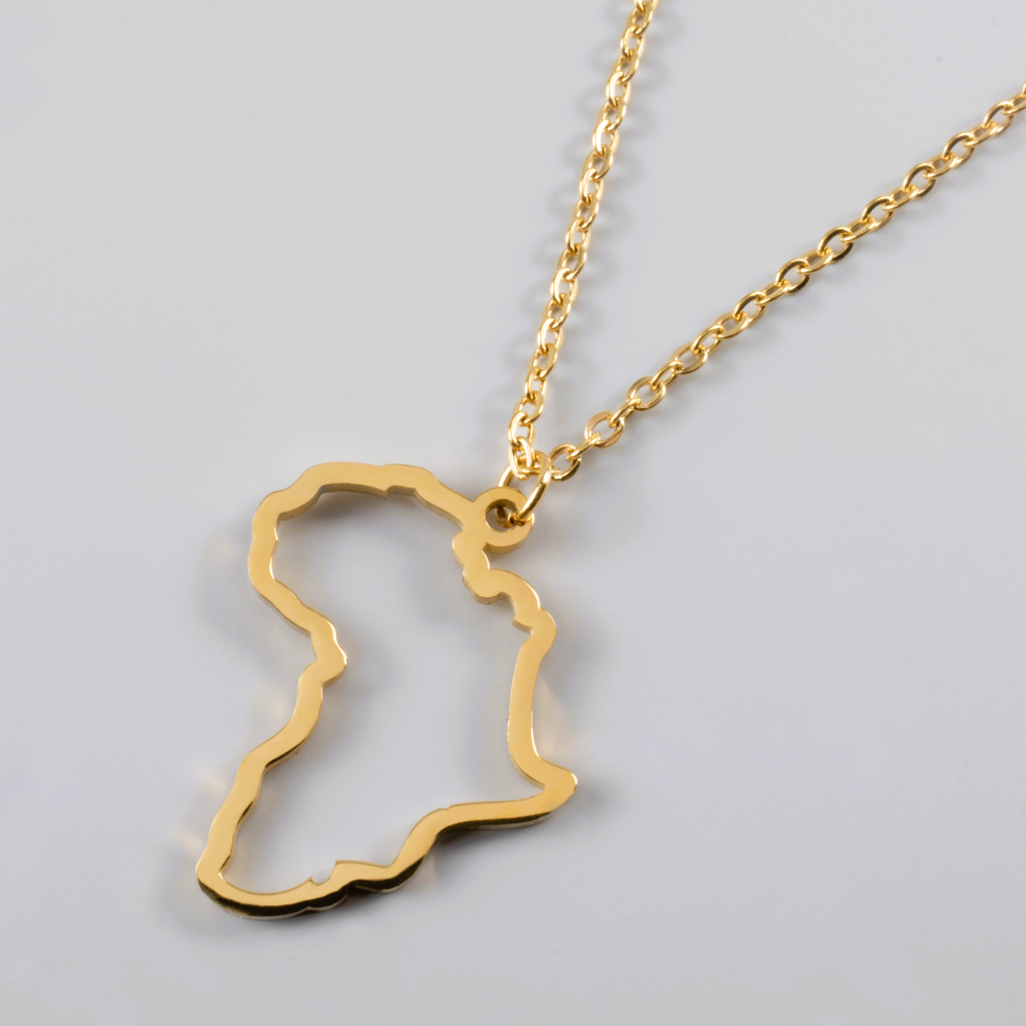 AFRICA MINIMAL PENDANT - GOLD