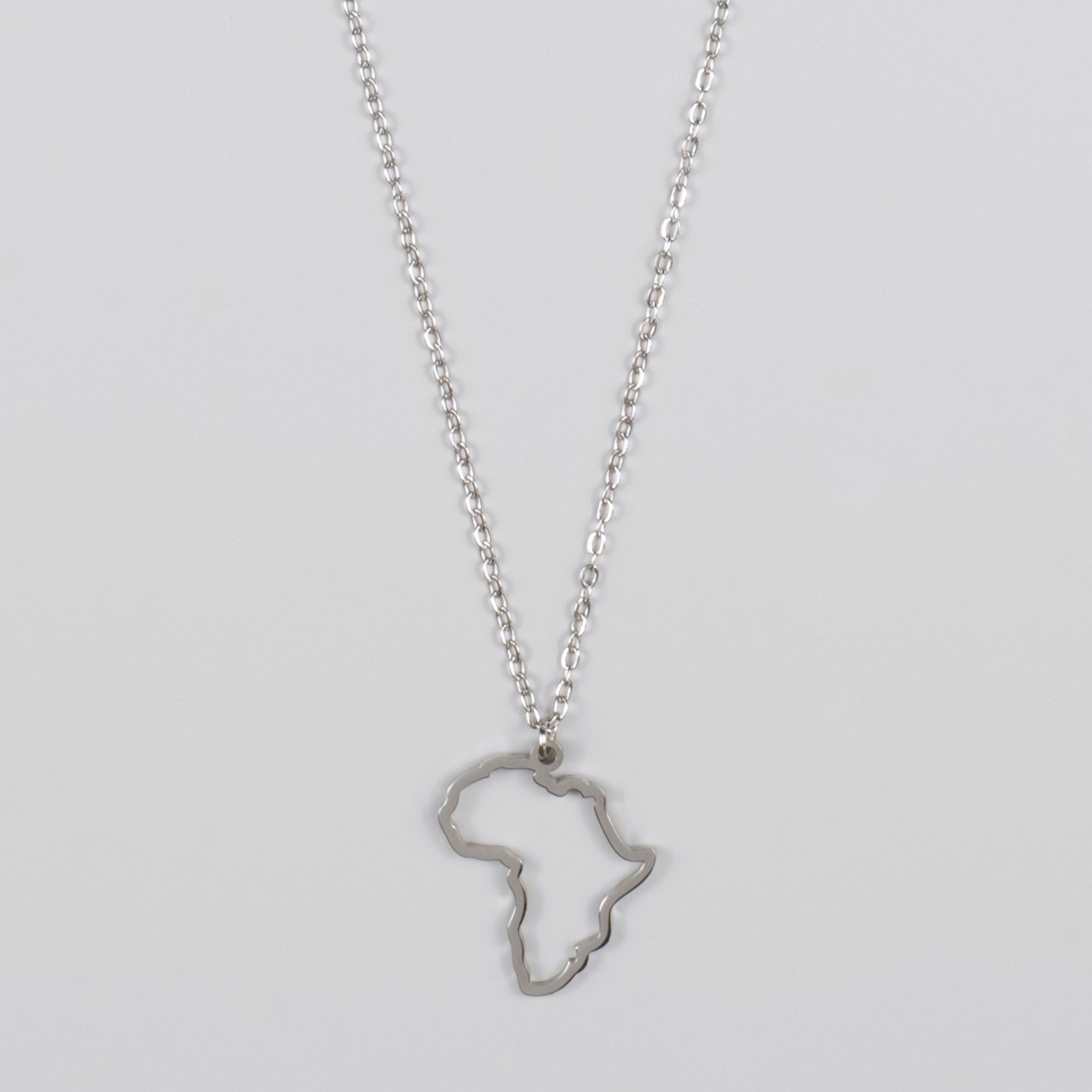 AFRICA MINIMAL PENDANT - SILVER