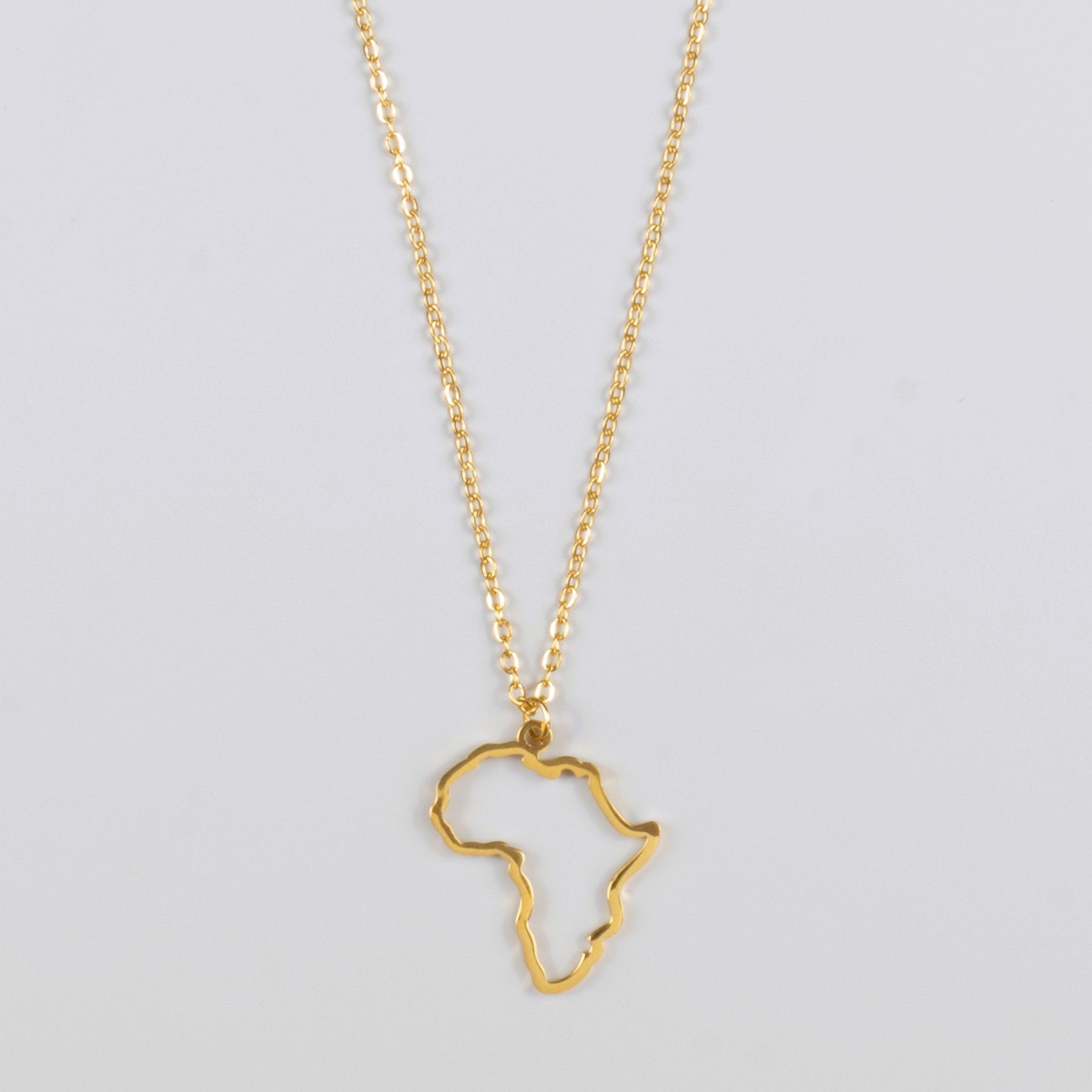 AFRICA MINIMAL PENDANT - GOLD