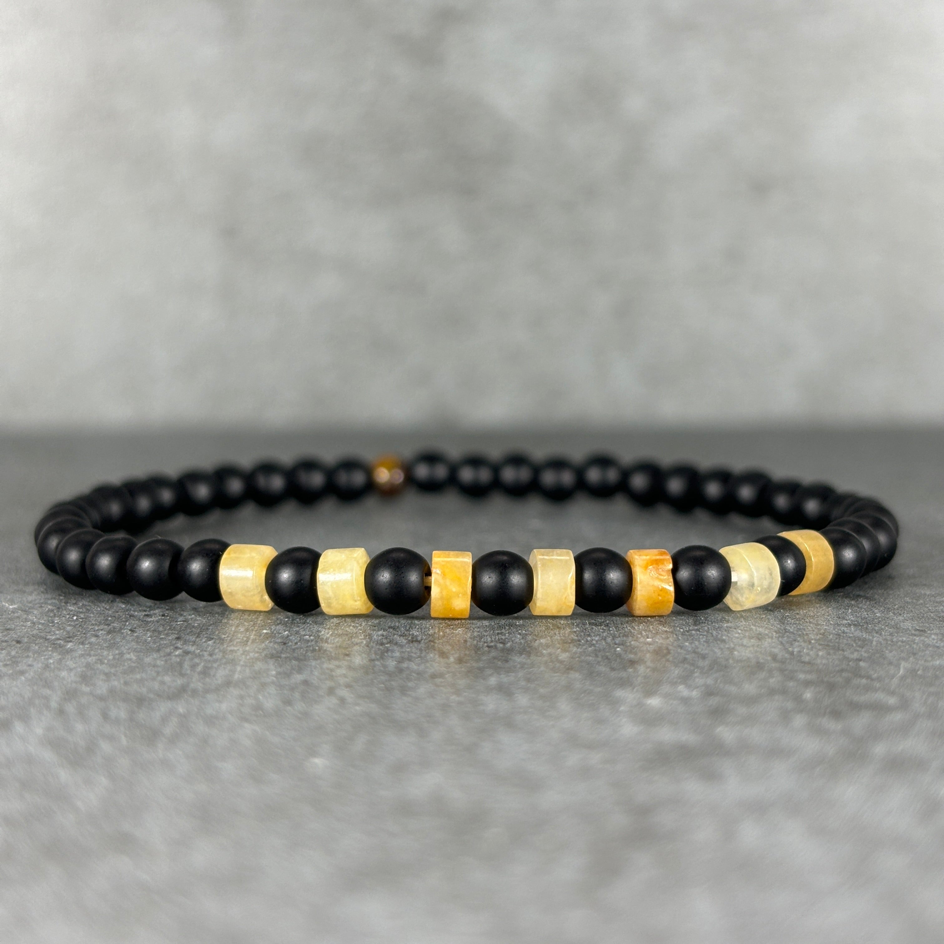 Yanti 4mm Beaded Onyx Bracelet