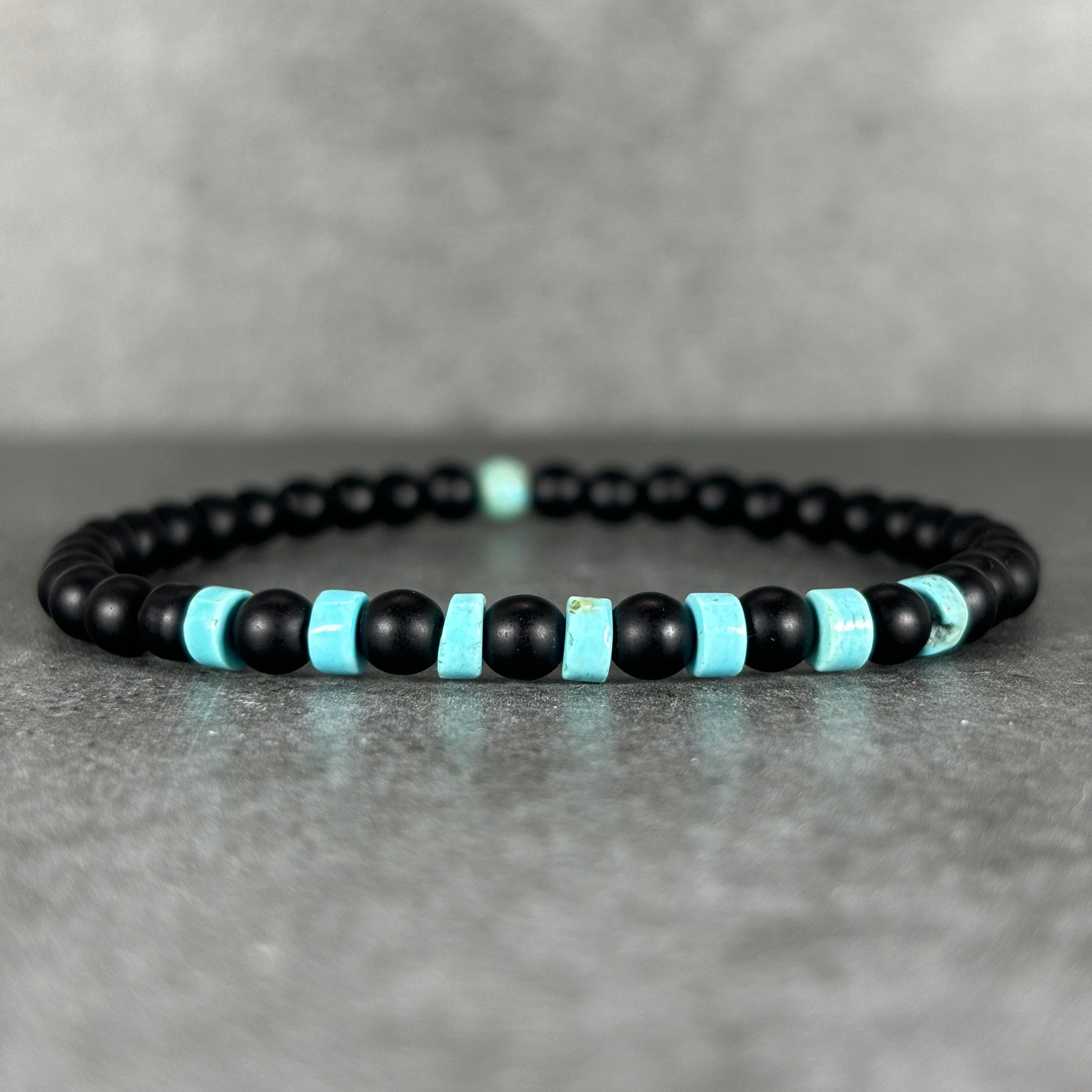 Cerule 4mm Beaded Onyx Bracelet