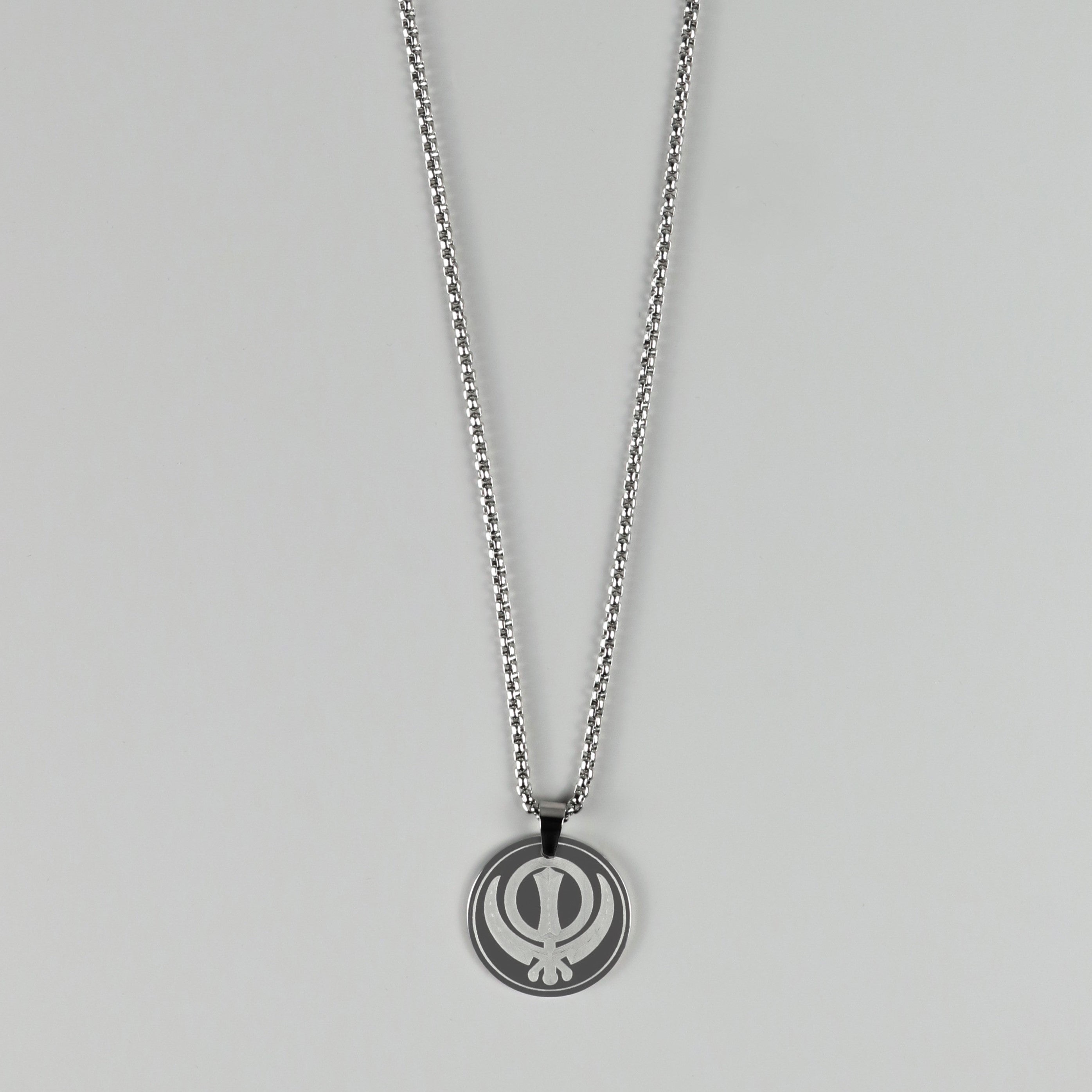 KHANDA PENDANT ROUND - SILVER